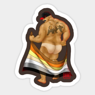 Bears on the Prowl GAY BEAR FLAG Sticker